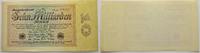 Die Deutschen Banknoten ab 1871 10 Mrd. Mark Reichsbanknote Geldscheine der Inflation 1919-1924. -