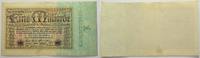 Die Deutschen Banknoten ab 1871 1 Mrd. Mark Reichsbanknote Geldscheine der Inflation 1919-1924. -