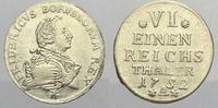 Brandenburg-Preußen 1/6 Taler Friedrich II. 1740-1786. -