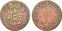 Paderborn, Bistum Cu 6 Pfennig Franz Arnold von Metternich 1704-1718. -