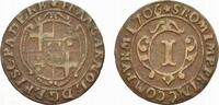 Paderborn, Bistum Cu 1 Pfennig Franz Arnold von Metternich 1704-1718. -