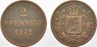 Bayern Cu 2 Kreuzer Ludwig I. 1825-1848. -