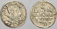 Polen 3 Gröscher 1 Sigismund III. 1587-1632. -