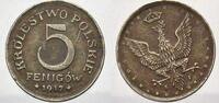 Das geplante Königreich Polen 5 Fenigow (Fehlprägung) 1 Das geplante Königreich Polen 1914-1918. -