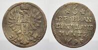 Brandenburg-Preußen 6 Pfennig Friedrich III. 1688-1701. -