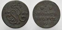 Polen Cu Halbgroschen Stanislaus August 1764-1795. -