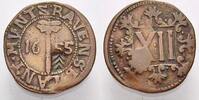 Brandenburg-Preußen Cu 12 Pfennig Friedrich Wilhelm, der Große Kurfürst 1640-1688. -