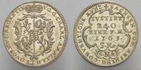 Sachsen-Meiningen 5 Konventionskreuzer Charlotte Amalie 1763-1775. -