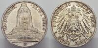 Sachsen 3 Mark Friedrich August III. 1904-1918. -