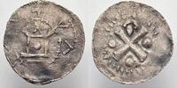 Worms, königliche und kaiserliche Münzstätte Denar Heinrich II. 1002-1024. -