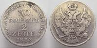 Polen 30 Kopeek/2 Zlote Nikolaus I. von Rußland 1825-1855. -