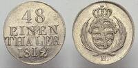Sachsen-Albertinische Linie 1/48 Taler (Sechser) Friedrich August I. 1806-1827. -