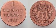 Polen Cu Groschen Alexander I. von Rußland 1815-1825. -