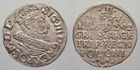 Polen 3 Gröscher 1 Sigismund III. 1587-1632. -