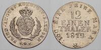 Sachsen-Albertinische Linie 1/12 Taler Friedrich August I. 1806-1827. -