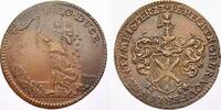 Harz-Münzmeisterpfennige Cu Rechenpfennig Johann Benjamin Hecht in Zellerfeld 1739-1763. -