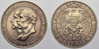 Preußen 3 Mark Wilhelm II. 1888-1918. -
