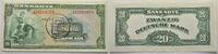 Die Deutschen Banknoten ab 1871 20 Deutsche Mark Deutschland unter alliierter Besetzung 1945-1948 und Bundesrepublik Deutschland 1945-2000. -