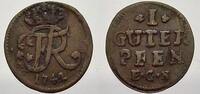 Brandenburg-Preußen 1 Guter Pfennig Friedrich II. 1740-1786. -