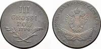 Polen Cu 3 Groschen Österreichische Prägungen für Galizien 1772-1795. -