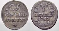 Sachsen-Albertinische Linie Groschen Friedrich August II. 1733-1763, als August III. König von Polen und Großherzog von Litauen. -