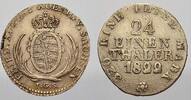 Sachsen-Albertinische Linie 1/24 Taler Friedrich August I. 1806-1827. -