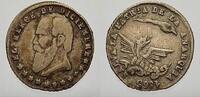 Bolivien (Vizekönigreich Peru) Proklamationsmedaille zu ½ Sol 1 Republik. -