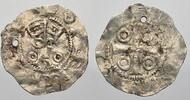 Niederlande-Tiel, königliche Münzstätte Pfennig Heinrich II. 1002-1024. -