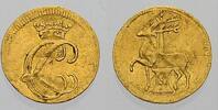 Stolberg-Stolberg 1/8 Dukat (Gold) Christof Ludwig II. zu Stolberg-Stolberg, allein, 1738-1761.. -