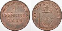 Brandenburg-Preußen Cu 4 Pfennig Friedrich Wilhelm IV. 1840-1861. -