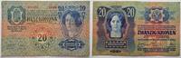 Österreich 20 Kronen Österreich 1800-2023. -