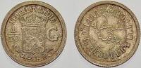 Niederlande-Niederländisch-Ostindien 1/10 Gulden Wilhelmina 1890-1948. -