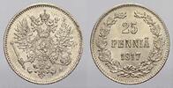Russland 25 Pennia Zar Nikolaus II. 1894-1917. -