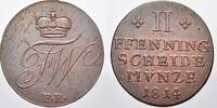 Braunschweig-Wolfenbüttel Cu 2 Pfennig Friedrich Wilhelm 1806-1815. -