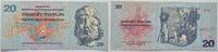 Tschechoslowakei 20 Korun Tschechoslowakei 1918-2024. -