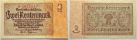 Die Deutschen Banknoten ab 1871 2 Rentenmark Deutsche Rentenbank 1923-1937. -