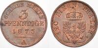 Brandenburg-Preußen Cu 3 Pfennig Wilhelm I. 1861-1888. -