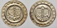 Ulm, königliche Münzstätte Brakteat Konrad IV. und Elisabeth von Bayern oder Friedrich II 1237-1254 / 1212-1250. -