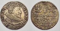 Polen 3 Gröscher 1 Sigismund III. 1587-1632. -