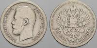 Russland 50 Kopeken Zar Nikolaus II. 1894-1917. -