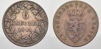 Hessen-Darmstadt 6 Kreuzer Ludwig II. 1830-1848. -
