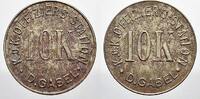 Notgeld Wertmarke zu 10 Kronen Deutsch Gabel- KuK Offiziers-Station für Kriegsgefangene 1915. -