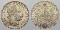 Haus Habsburg Florin (Gulden) Franz Joseph I. 1848-1916. -