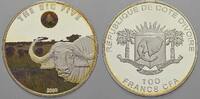 Elfenbeinküste 100 Francs Republik seit 1960. -