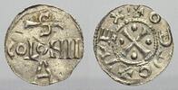 Köln, Königliche und Kaiserliche Münzstätte Denar 996 Otto III. 983-1002, als König 983-996, Kaiser seit 996, . Sehr selten in dieser Erhaltung. ...