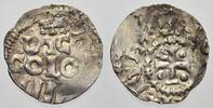 Köln, Königliche und Kaiserliche Münzstätte Denar Heinrich II 1002-1024. Sehr selten. Leicht dezentriert, VF-EF