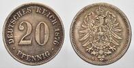 Kleinm&uuml;nzen 20 Pfennig 1876 G Sehr sch&ouml;n-Vorz&uuml;glich 20.76 US$  +  28.83 US$ shipping