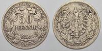 Kleinm&uuml;nzen 50 Pfennig 1877 D Sehr sch&ouml;n 34.60 US$  +  28.83 US$ shipping