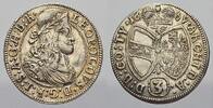 Haus Habsburg 3 Kreuzer (Groschen) 1669 Leopold I. 1658-1705. Vorz&uuml;glich... 69.20 US$  +  28.83 US$ shipping