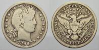 Vereinigte Staaten von Amerika 1/4 Dollar 1899 Sehr sch&ouml;n 57.67 US$  +  28.83 US$ shipping
